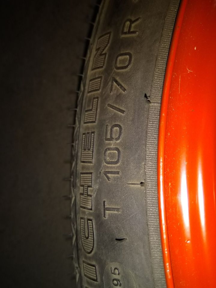 FIAT Tempra Notrad Reserverad Michelin 105/70 R14 in Hellenthal