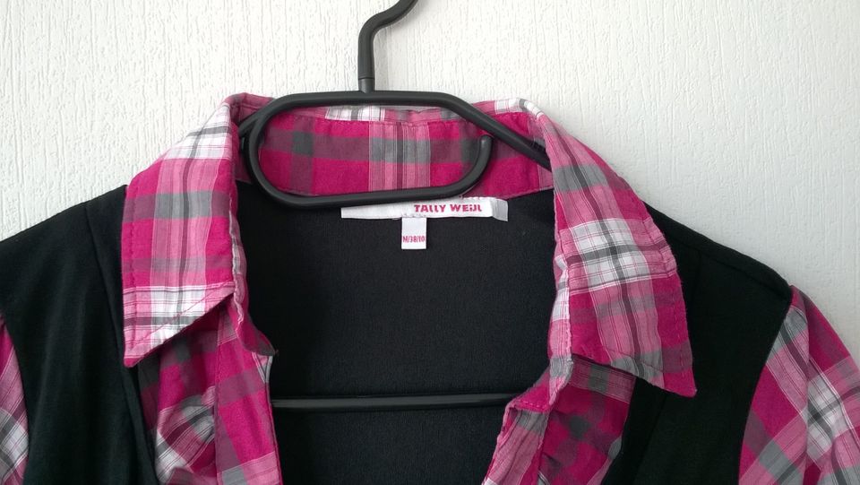 Kleid Minikleid Stretchkleid 2in1 schwarz pink Gr. S Tally Weijl in Berlin