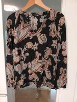 Comma Langarm Bluse, luftiges Pasley Viskose Shirt, Größe 40 Baden-Württemberg - Offenburg Vorschau