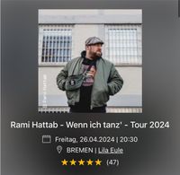 Konzertkarte Rami Hattab Bremen Niedersachsen - Ganderkesee Vorschau