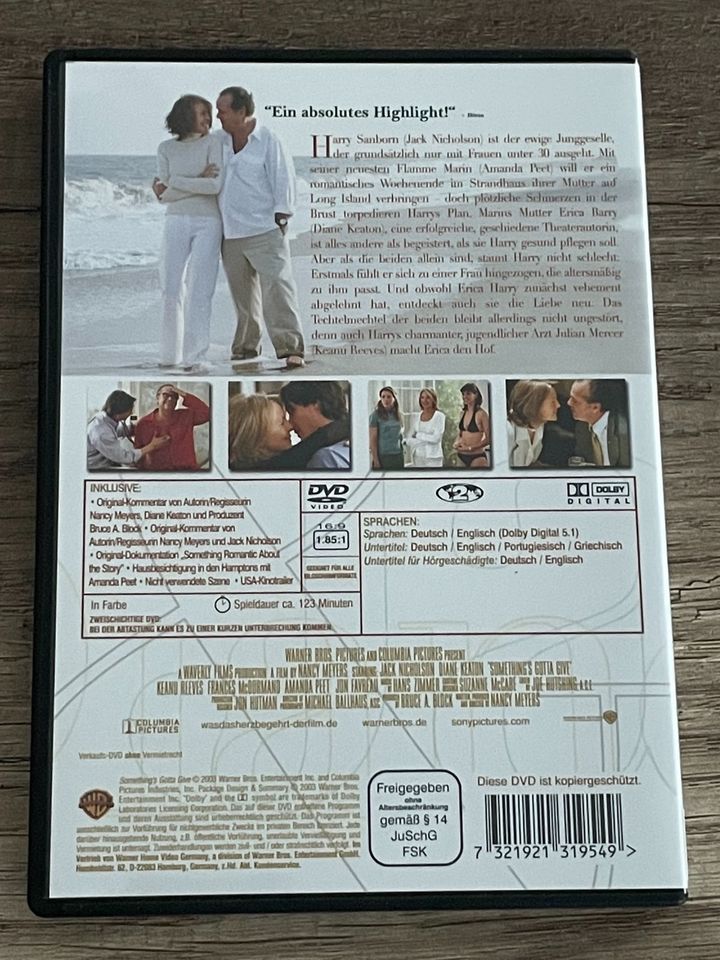 Was das Herz begehrt DVD Jack Nicholson Diane Keaton in Herborn