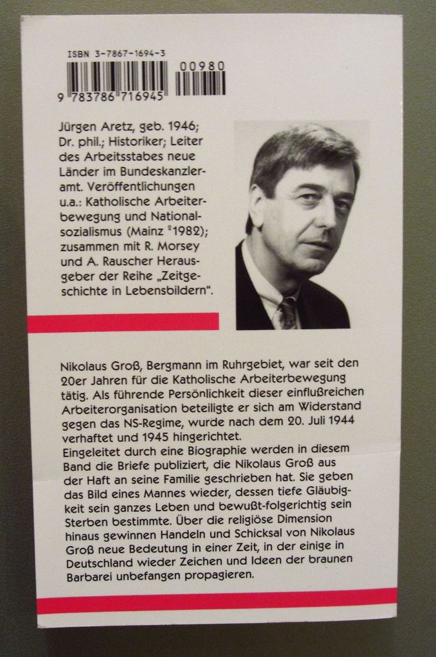 Nikolaus Groß. Christ – Arbeiterführer – Widerstandskämpfer+Flyer in Mauritz