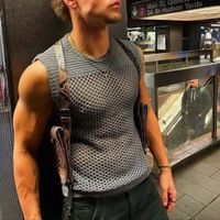 Festival Mesh Strick Tank Top Herren Gay Fashion Gaywear Shirt Stuttgart - Stuttgart-Nord Vorschau