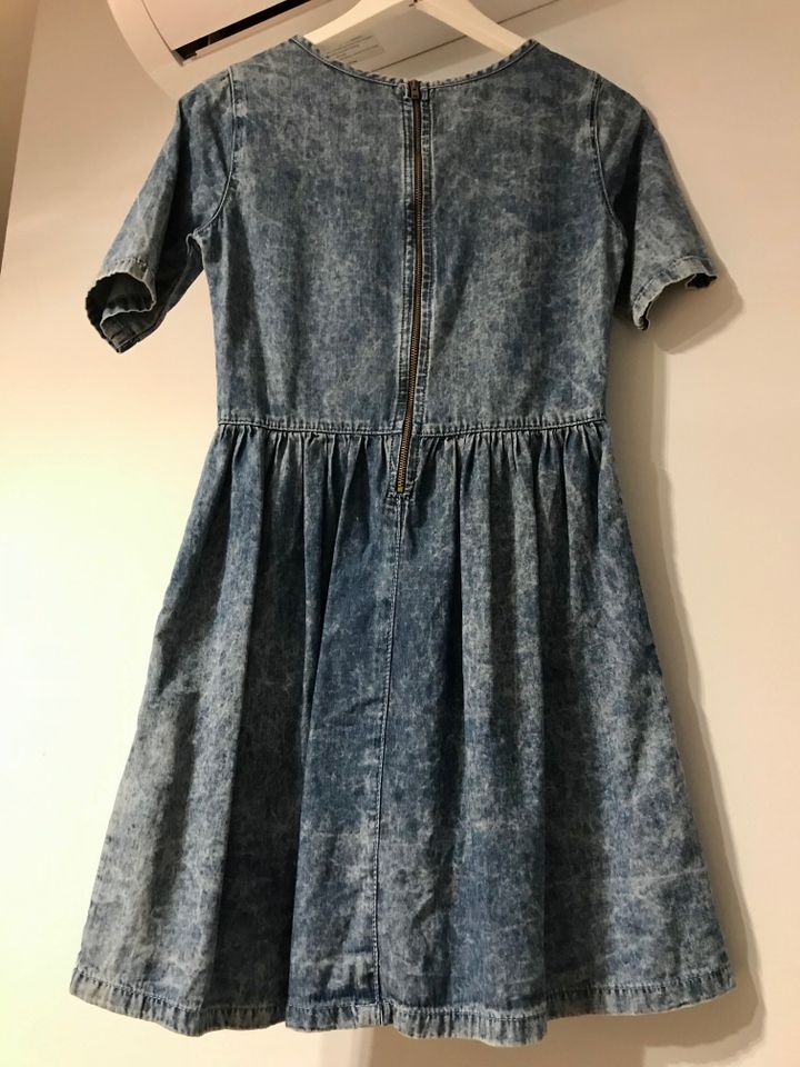 Kurzarm Sommer Kleid Gr 34 XS blau 100%  Baumwolle in Stuttgart