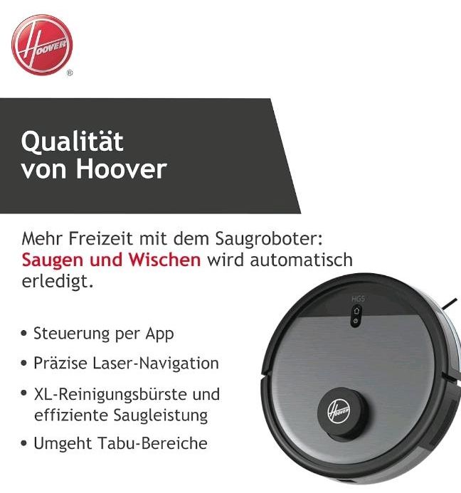Hoover HG5 Saugroboter mit Wischfunktion in München