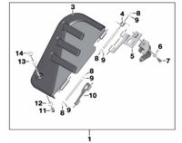 Trittbrett links ohne Anbauteile BMW K1600B K61 77148356851 Kr. Altötting - Winhöring Vorschau