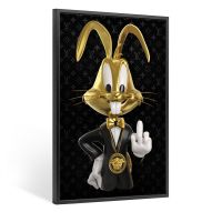 LV Bugs Bunny Luxus und Reichtum , Wandbild Leinwand mit Rahmen Stuttgart - Stuttgart-Ost Vorschau