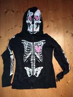 Gothic Jacke Skelett Totenkopf Herz Creepy EMP Gr. M NEON farben Bayern - Simbach Vorschau