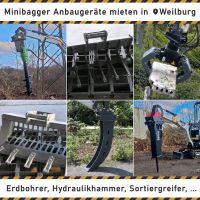 Anbaugeräte mieten - MS01/03 Erdbohrer Stemmhammer Sortiergreifer Hessen - Weilmünster Vorschau