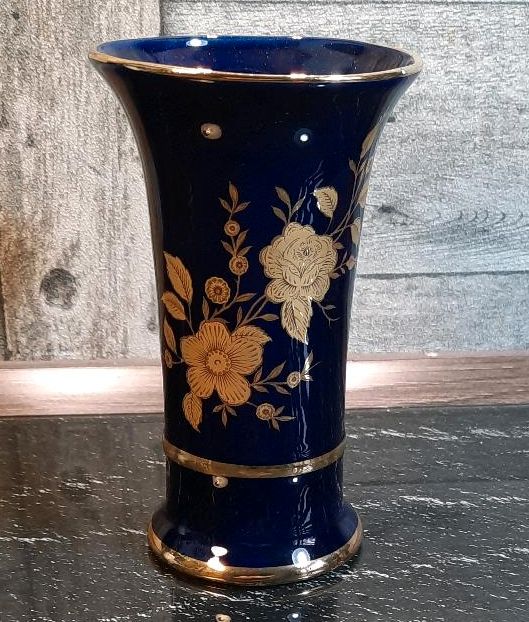 Vase, Kobald Blau, Gold, CJ Collection in Nottuln