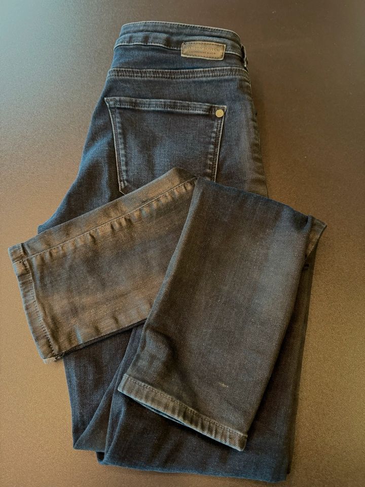Maison Scotch Skinny Jeans dunkelblau/ schwarz 26/32 in Oederan