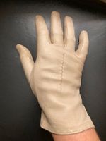 Edle cremefarbene Leder Handschuhe Vintage Ziernähte 90er Jahre Kiel - Hassee-Vieburg Vorschau