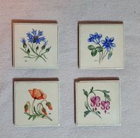 4 Handbemalte Keramik Bilder Vintage 7,5 cm x 7,5 cm Köln - Porz Vorschau