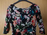 Damenkleid, schwarz mit Blumen, Gr. 38 Hessen - Beselich Vorschau