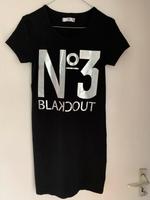 Shirt Minikleid AJC, Gr 36, schwarz mit Print in Silber Hessen - Kassel Vorschau