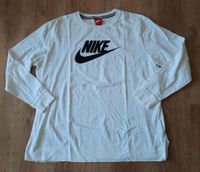 NIKE ❤️ Langarm Shirt XL weiß Logo Bayern - Ochsenfurt Vorschau