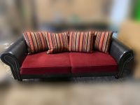 Big Sofa, Couch, Rot, Kolonialstil, Leder Sachsen-Anhalt - Güsten Vorschau