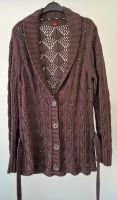 S.Oliver Cardigan mit Lochmuster Strickjacke Boho braun Gr. 44 Bayern - Cadolzburg Vorschau