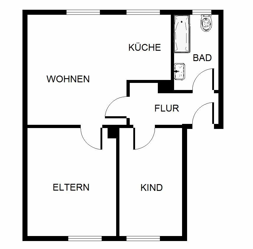 3-Zimmer-Wohnung mit modernem Laminatboden in Herne-Crange in Herne