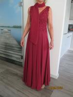 Abendkleid m. Schal Bordeau Rot 34/36 Bayern - Aschaffenburg Vorschau