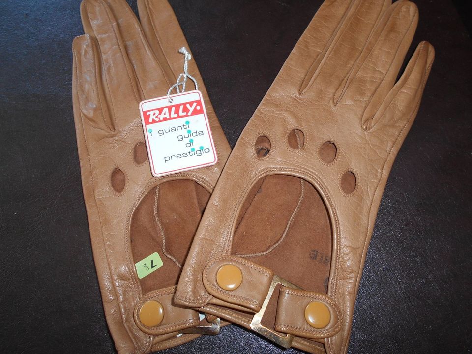 True Vintage-NEU Feinste Motorradhandschuhe-wie e.2.Haut-Italien in Bad Boll