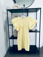 Zara Kleid mit Puffärmeln Pastell gelb M Bayern - Schwabach Vorschau