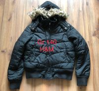 H&M Mädchen Winterjacke Gr 140 schwarz Niedersachsen - Eime Vorschau