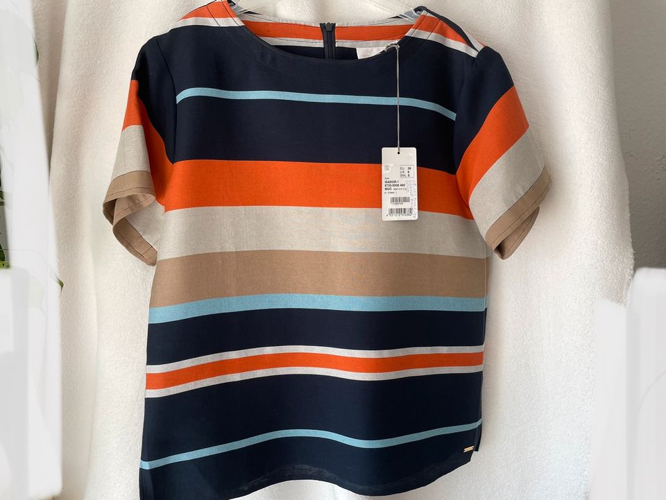 BOGNER 399€ Bluse Shirt Blusenshirt Seide gestreift orange blau in Bayern -  Kirchseeon | eBay Kleinanzeigen ist jetzt Kleinanzeigen