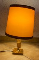 Tischleuchte Lampe Goldfarben Marmor Messing H43 x D27 Vintage Nordrhein-Westfalen - Pulheim Vorschau