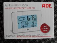 ADE WS2136-2 Funkwetterstation inkl. Außensensor, weiss Essen - Essen-Katernberg Vorschau