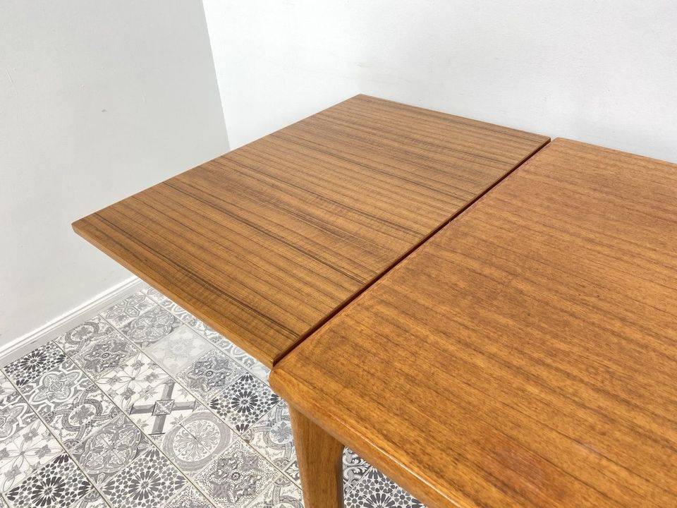 WMK Stilvoller & gut erhaltener ausziehbarer skandinavischer Designertisch von AM Ansager Mobler in Teakholz # Esstisch Tisch Küchentisch Holztisch Dining Table Danish Design Mid-Century Vintage Teak in Berlin