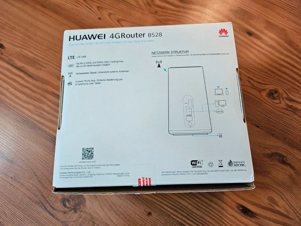 Huawei Vodafone GigaCube B528 LTE CAT6 4G Router, Sim Karte in Übersee