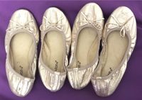 Creaton Ballerinas Gold Glitzer Gr.36 Baden-Württemberg - Grafenau Vorschau