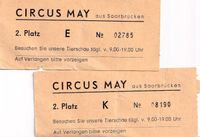 CIRCUS MAY TICKET EINTRITTSKARTE ZIRKUS Saarbrücken 70er Jahre Hamburg-Nord - Hamburg Barmbek Vorschau