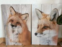 2x große Bilder vom Fuchs auf MDF Holz Platte Nordrhein-Westfalen - Sundern (Sauerland) Vorschau