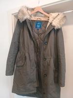 Tom Tailor Winterjacke grau mit Kunstfell Größe L Bayern - Aschaffenburg Vorschau