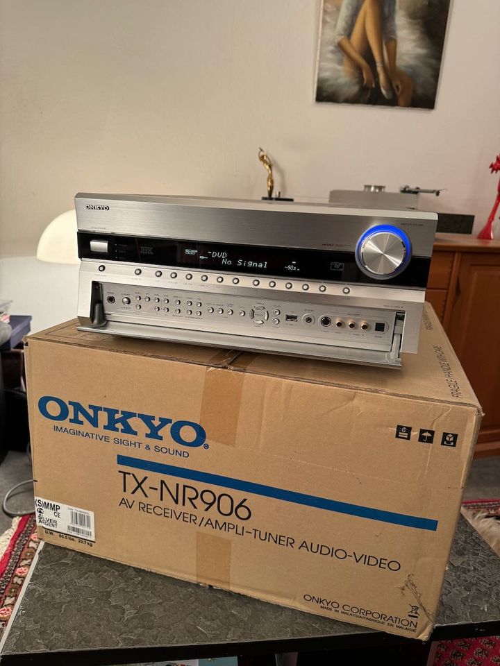 ONKYO TX-NR 906 AV RECEIVER/AMPLI-TUNER AUDIO-VIDEO FB/OVP in Hannover