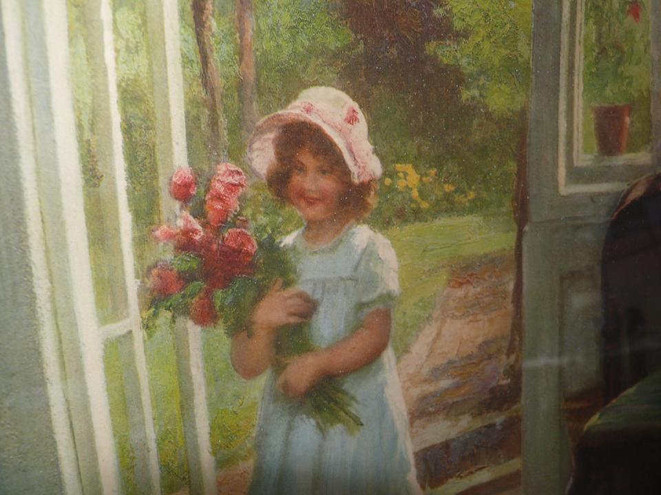 kein Gemälde / Kunstdruck G. Sh. Knowles (1863-1931): Großmutter in Porta Westfalica
