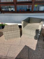 Garten-Rattan-Sessel mit Hocker und Polster Baden-Württemberg - Dettingen an der Erms Vorschau