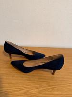 Pumps marineblau Velours Größe 40 Bayern - Ellingen Vorschau