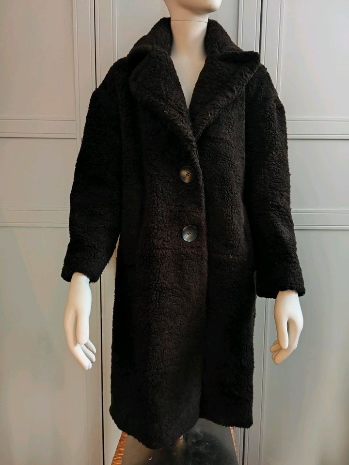 Mantel Fell Teddyfell Fellmantel Wintermantel Zara Jacke S in Dresden