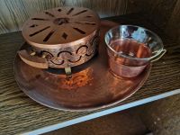 Teeset 5 Teegläser, Stövchen, Tablett aus Kupfer Nordrhein-Westfalen - Brilon Vorschau