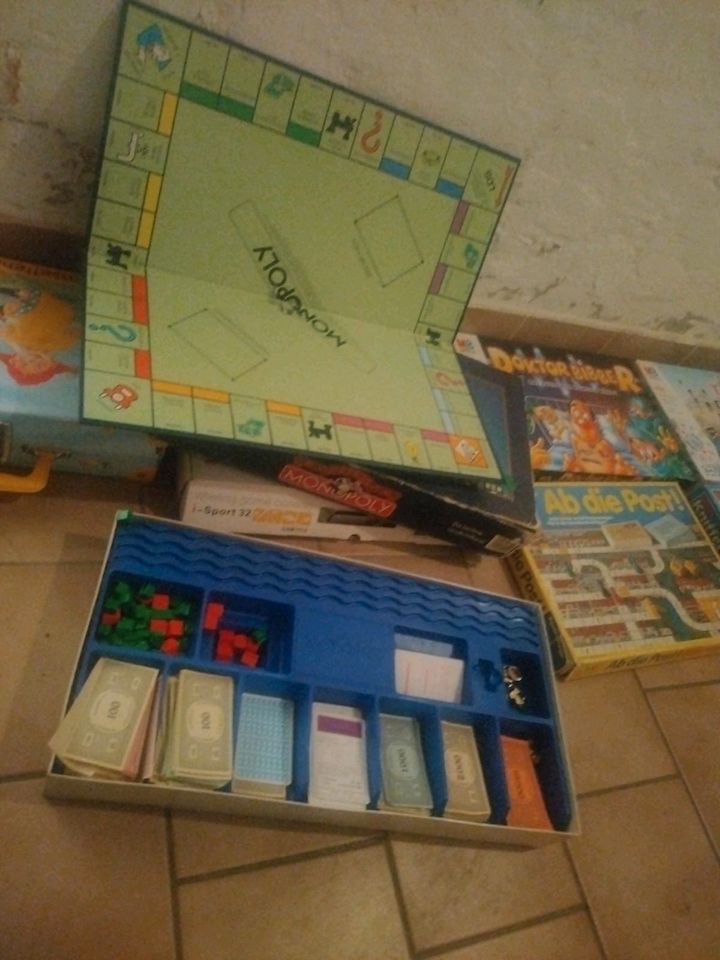 Spielesammlung Monopoly ,Kassetten Kniffel Sport in Borsdorf