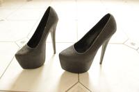 Sexy Plateau High Heels Pumps Jumex anthrazit grau Glitzer Gr 38 Rheinland-Pfalz - Mainz Vorschau