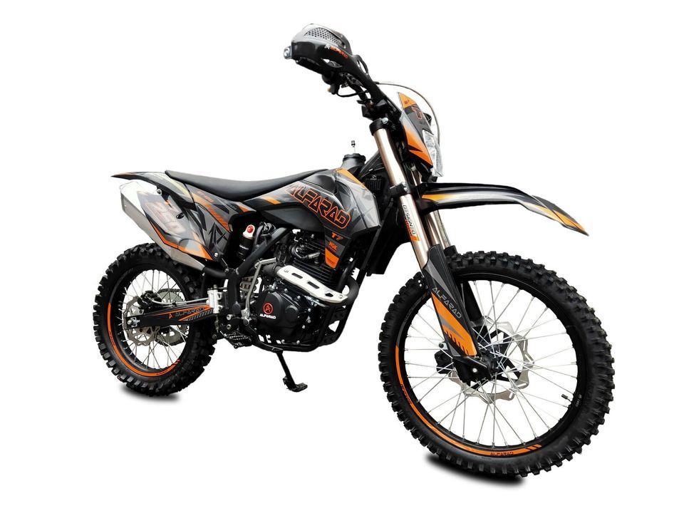 250ccm Alfarad T7 Dirtbike Cross Enduro Pitbike Crossbike Orange in Greven