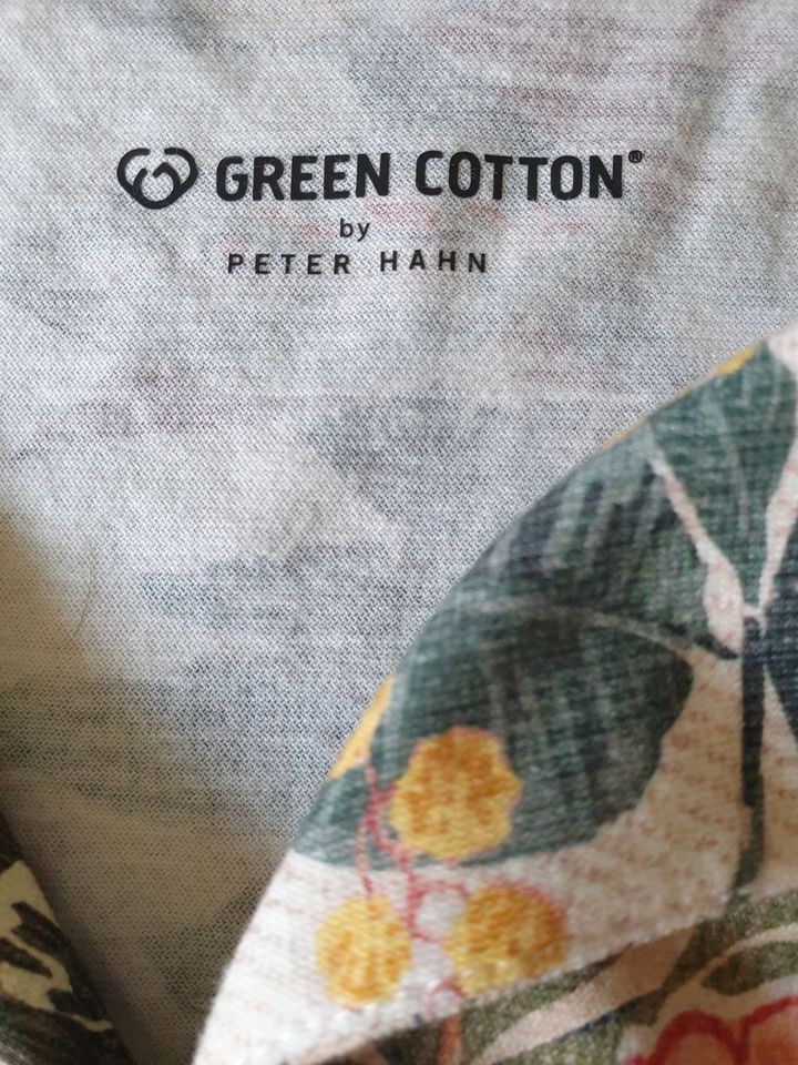 PETER HAHN: Green Cotton Shirt T-Shirt Gr. 42 - 44 XL ¾-Arm bunt in München