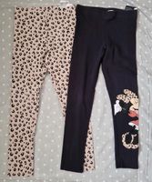 HM Leggings Leoprint und Minnie Maus, schwarz/beige Berlin - Wilmersdorf Vorschau