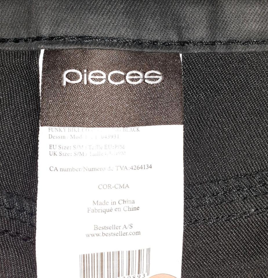 'pieces'☆Skinny Stretch-Jeans☆schwarz☆glänzend☆Gr. S☆ in Leinefelde-Worbis