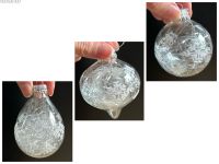 3 Glas-Weihnachtskugeln 6 cm gefüllt Ornamente Eiskristall Frozen Nordrhein-Westfalen - Herne Vorschau