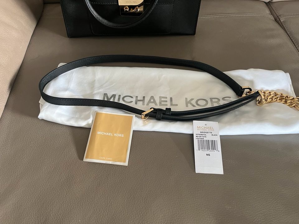 MICHAEL KORS Tasche Bridgette TOTE BLACK LEATHER - wie neu - TOP in Heeßen